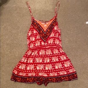 Sale 3 for $20 Elephant romper with pockets!